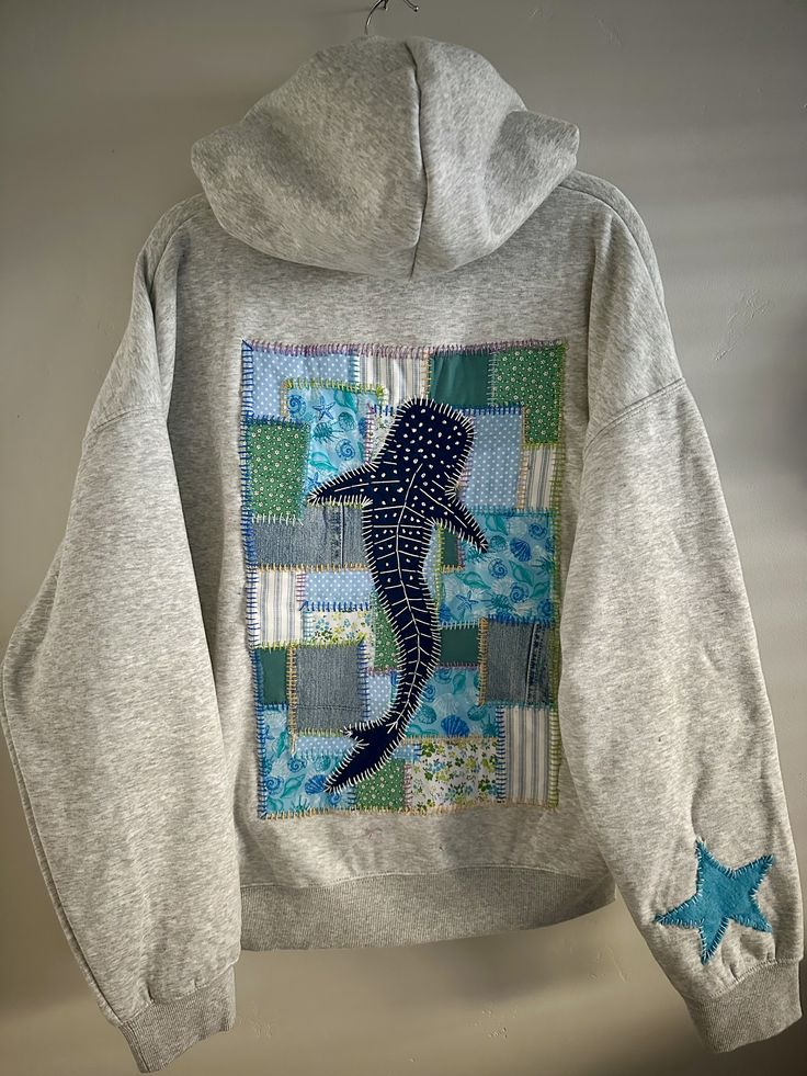 Old hoodie → patchwork
