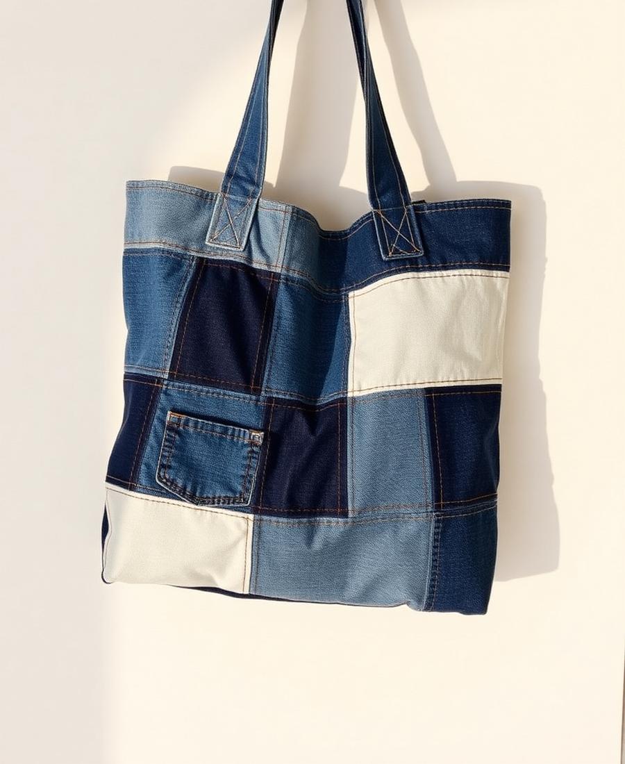 Denim scraps → bag